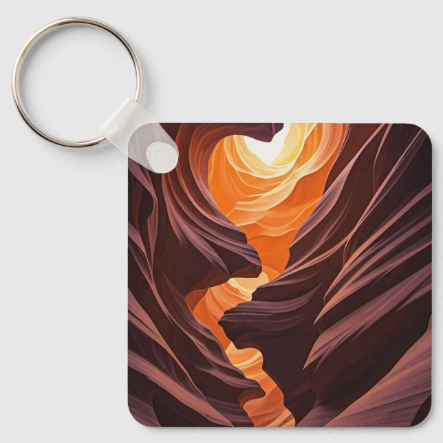 Antelope Canyon Souvenir Nyckelring (Framsida)