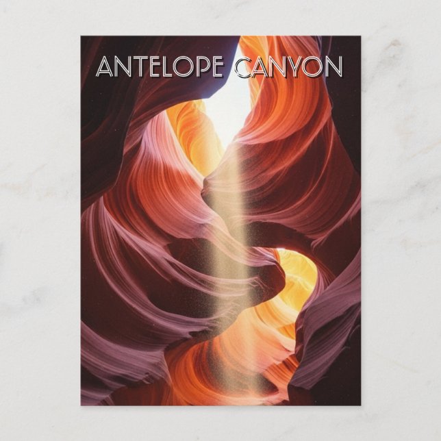 Antelope Canyon  Souvenir Vykort (Framsida)