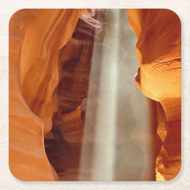 Antelope Canyon Underlägg Papper Kvadrat (Framsidan)