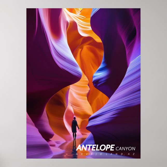 Antelope Canyon, USA Poster (Framsidan)