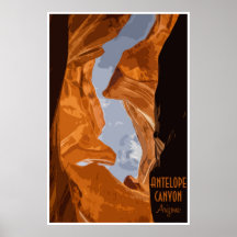Antelope Canyon Vintage affisch