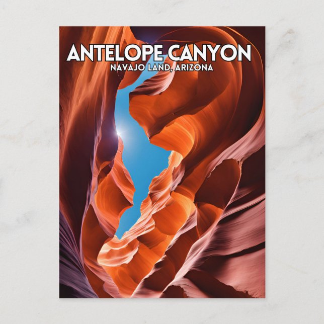 Antelope Canyon Vykort (Framsida)
