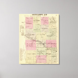 Antelope County, Nebraska Canvastryck