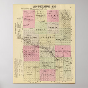 Antelope County Nebraska Poster
