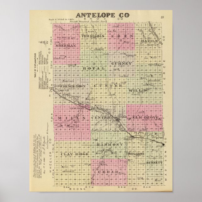 Antelope County, Nebraska Poster (Framsidan)