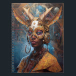 Antelope Headdress Science fiction Cyberpunk Anteckningsbok<br><div class="desc">Fantasy Art products by The Lunarium.</div>