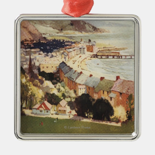 Antenn av den brittiska järnvägaffischen för julgransprydnad metall (Framsidan)