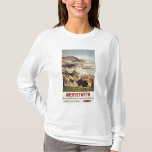 Antenn av den brittiska järnvägaffischen för t-shirt