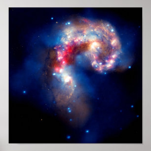 Antenn Galaxies kolliderar Poster