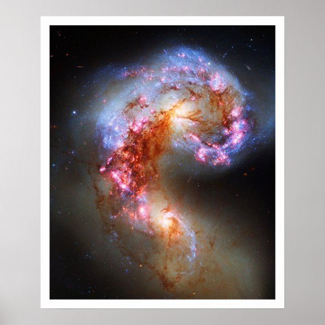 Antennae Galaxies Poster (Framsidan)
