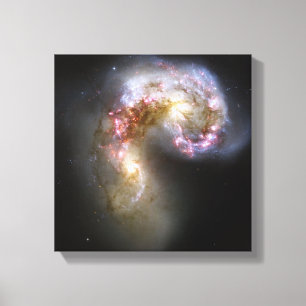 Antennaegalaxerna Canvastryck