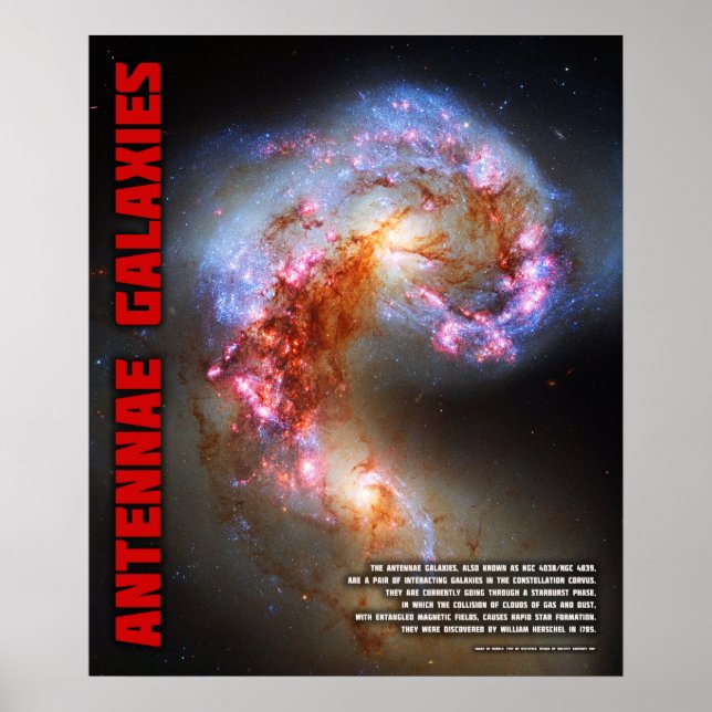 Antennagalaxerna Poster (Framsidan)