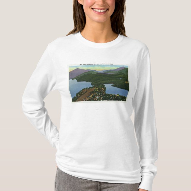 Antennen beskådar av både Lake Placid & avspeglar Tee Shirt (Framsida)
