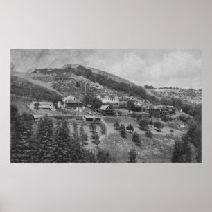 Antennen beskådar av berg beskådar ranchen poster