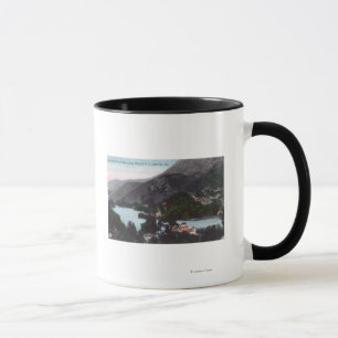 Antennen beskådar av blåtten LakesMidlake, CA Mugg