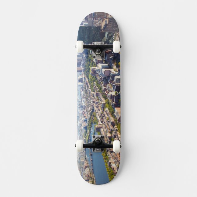 Antennen beskådar av Boston Old School Skateboard Bräda 18 Cm (Framsida)