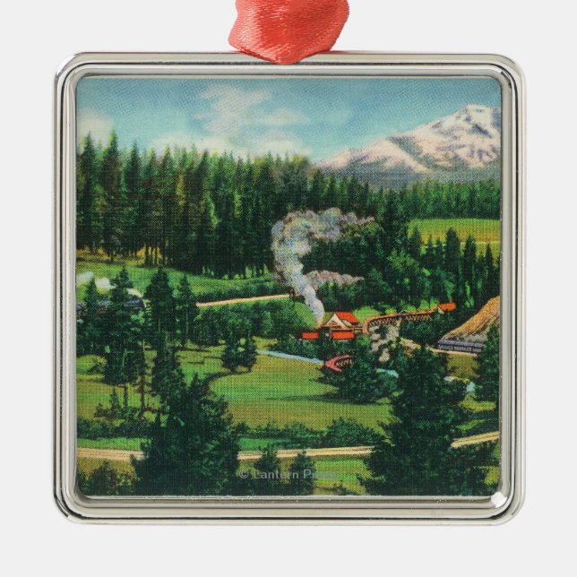 Antennen beskådar av Cantaraen kretsar, Sacramento Julgransprydnad Metall (Framsidan)