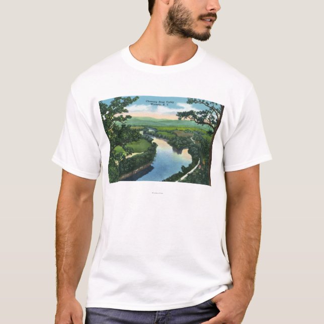 Antennen beskådar av Chemungen River Valley Tee Shirt (Framsida)