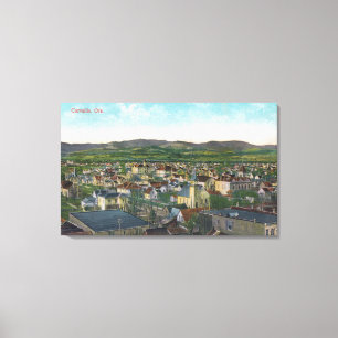 Antennen beskådar av CityCorvallisen, ELLER Canvastryck