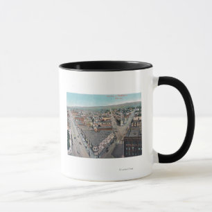 Antennen beskådar av CityOaklanden, CA Mugg