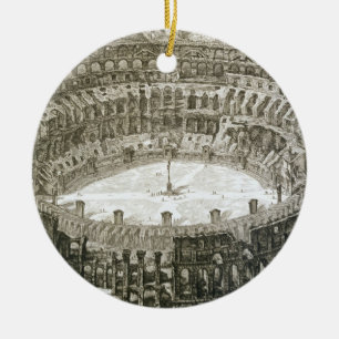 Antennen beskådar av Colosseumen i Rome från Julgransprydnad Keramik