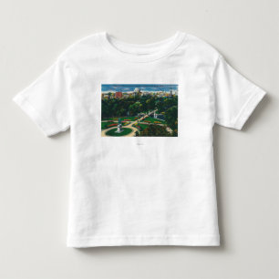 Antennen beskådar av de offentliga trädgårdarna t shirt