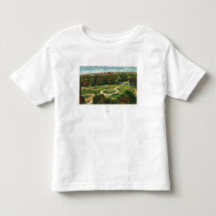 Antennen beskådar av de offentliga trädgårdarna tee shirt