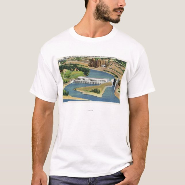 Antennen beskådar av den Bonneville Tee Shirt (Framsida)