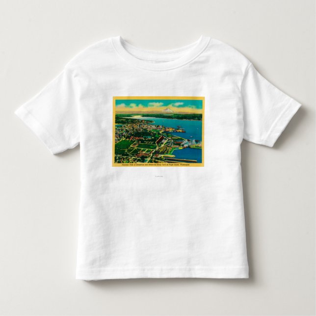 Antennen beskådar av den Bremerton och Bremerton Tee Shirt (Framsida)
