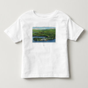 Antennen beskådar av den Saranac gästgivargårde Tee Shirt