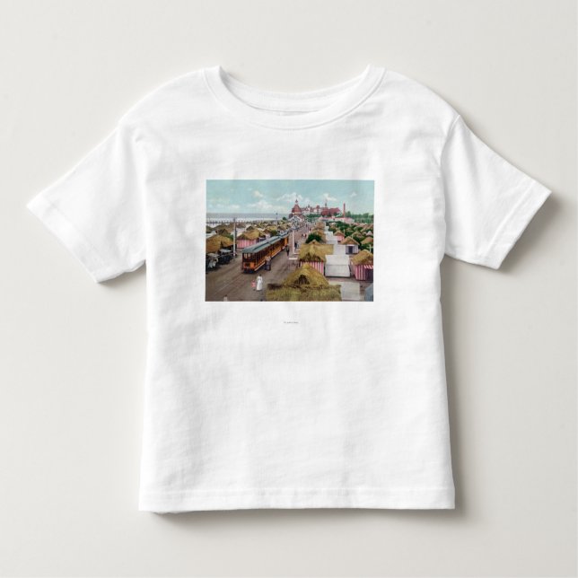 Antennen beskådar av den tältCityCoronado T-shirt (Framsida)