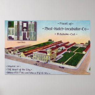 Antennen beskådar av denKläcka kuvösen Co Bldg Poster