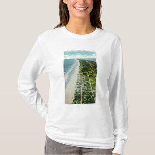 Antennen beskådar av det Beachfront Tee Shirt
