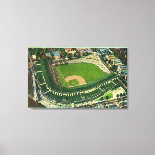 Antennen beskådar av det Wrigley fält nr. Canvastryck