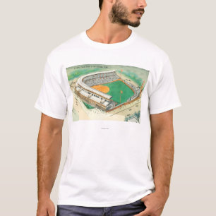 Antennen beskådar av det Wrigley fält nr. Tee Shirt