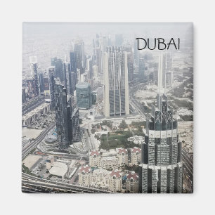 Antennen beskådar av Dubai stadsarkitektur Magnet