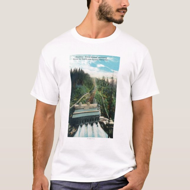 Antennen beskådar av elektronen driver stationen t shirt (Framsida)