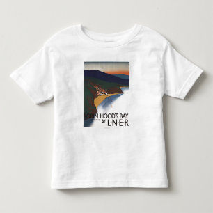 Antennen beskådar av fjärden och den järnväg t-shirt