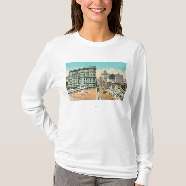 Antennen beskådar av flodbyggnaden tee shirt (Framsida)