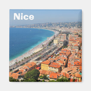 Antennen beskådar av franska Riviera i Nice, Magnet