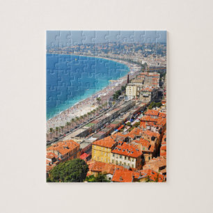 Antennen beskådar av franska Riviera i Nice, Pussel