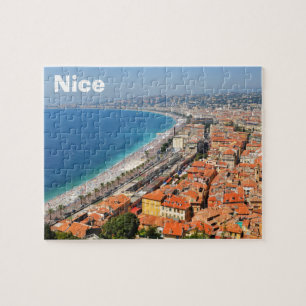 Antennen beskådar av franska Riviera i Nice, Pussel