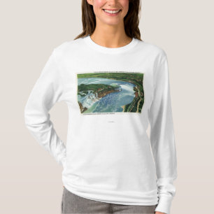Antennen beskådar av hela Niagara Falls 2 T-shirt