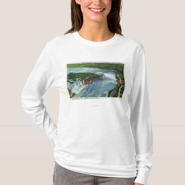 Antennen beskådar av hela Niagara Falls 2 T-shirt (Framsida)