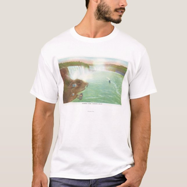 Antennen beskådar av hela Niagara Falls T-shirt (Framsida)