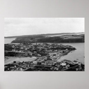 Antennen beskådar av kodiaken, Alaska fotografera Poster