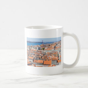Antennen beskådar av Lisbon, Portugal Kaffemugg