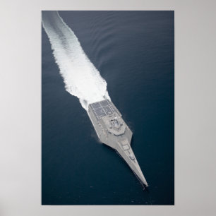 Antennen beskådar av littoralstridfrakten poster