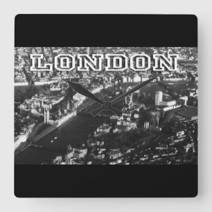 Antennen beskådar av London Fyrkantig Klocka