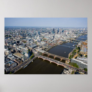 Antennen beskådar av London Poster